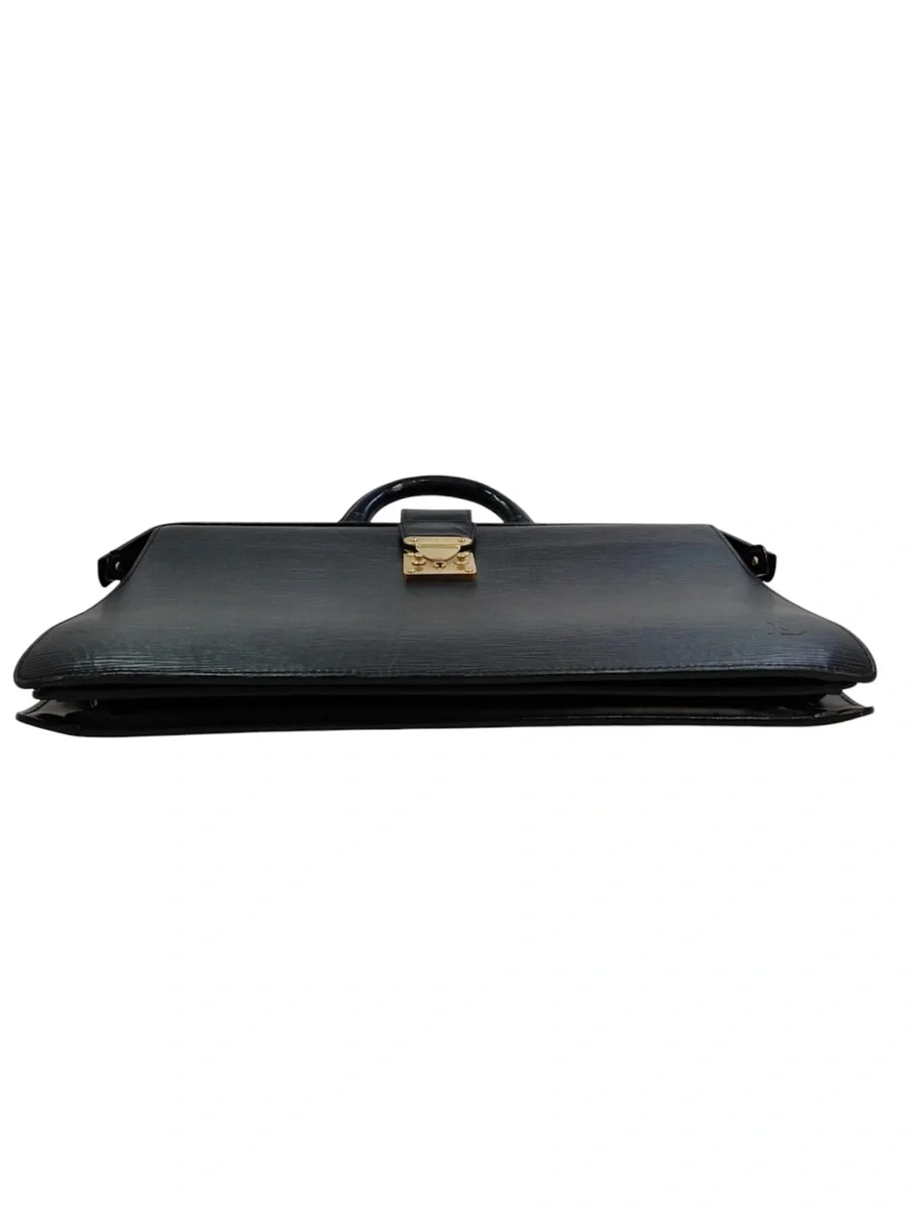 Louis Vuitton Black Epi Leather Serviette Fermoir Briefcase - Picture 4 of 9